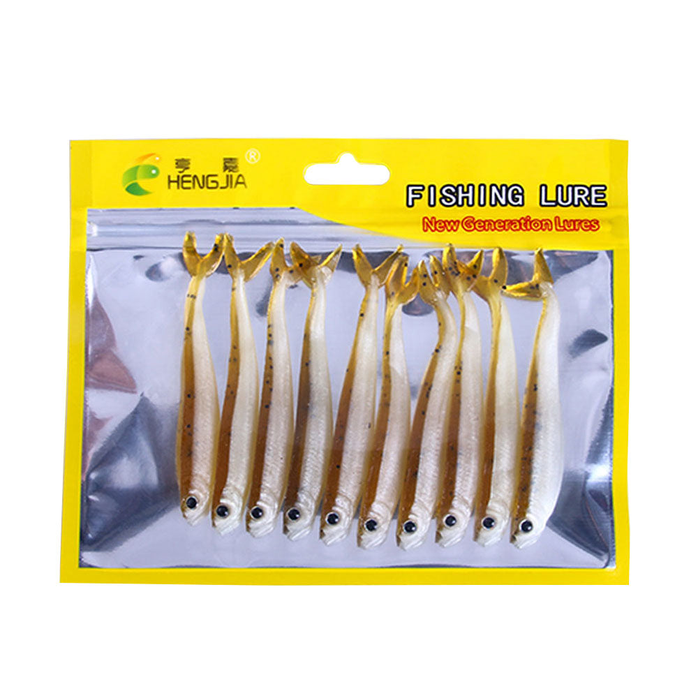 3.34'' 0.09oz Soft Silicone Split Tail Lure