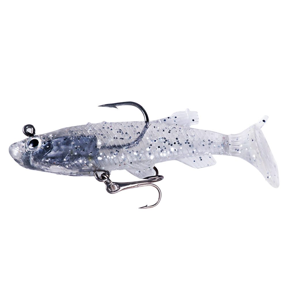 8CM 14G Pre-Rigged Jig Head Soft Swimbait