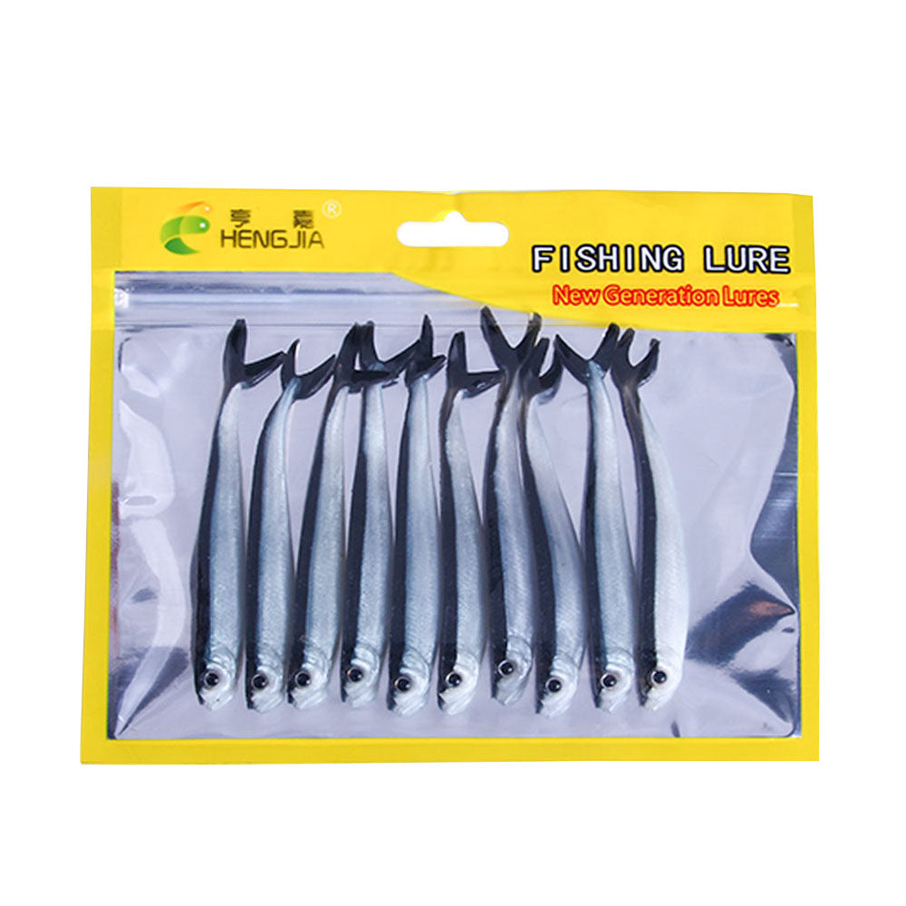 3.34'' 0.09oz Soft Silicone Split Tail Lure