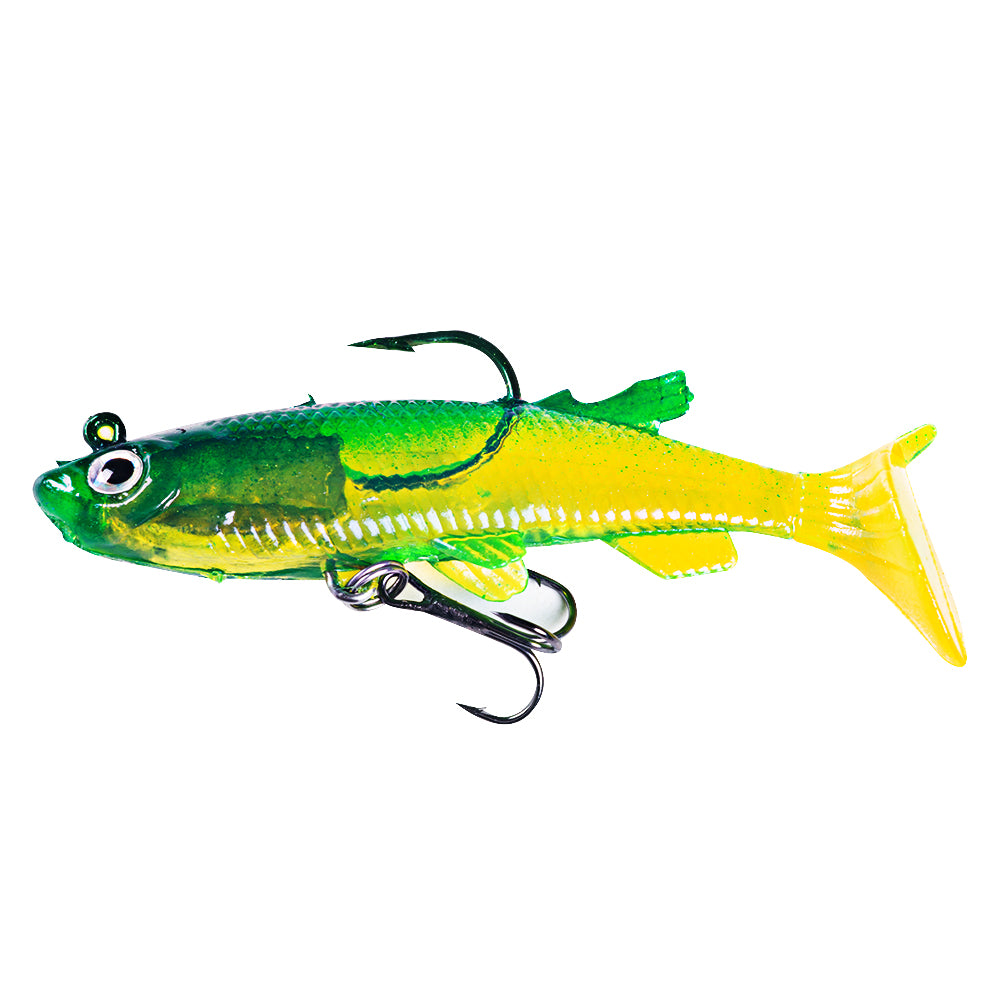 8CM 14G Pre-Rigged Jig Head Soft Swimbait