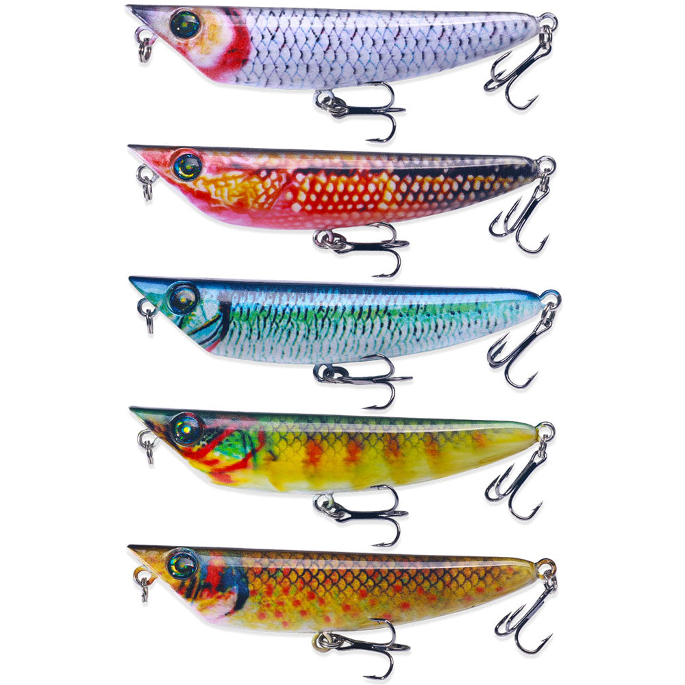 Bent Pencil Surface Dying Fishing Lure 6g 88mm Topwater Floating