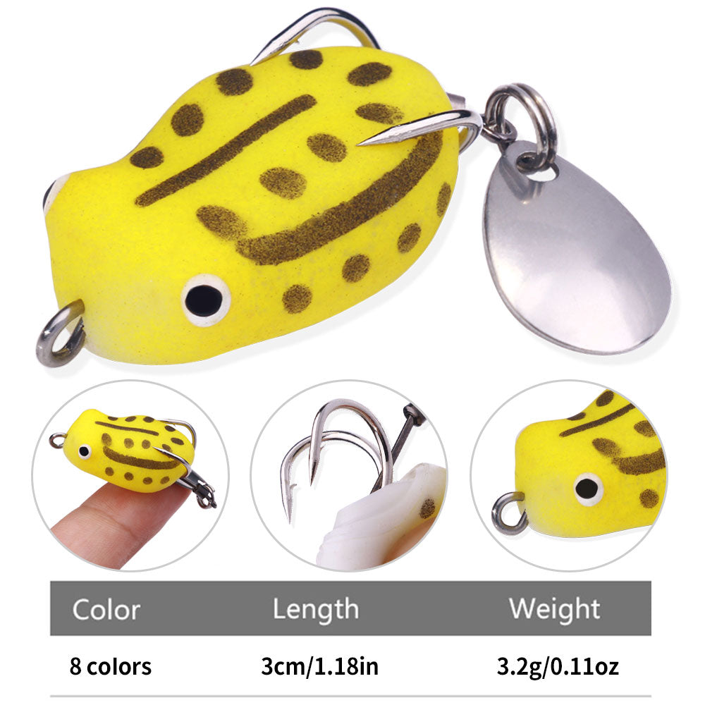3.0G 3.4G 3.7G Topwater Mini Frog Lures