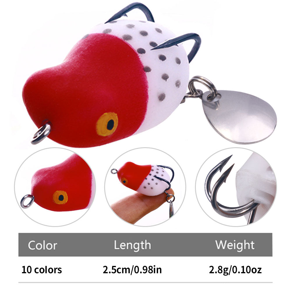 3.0G 3.4G 3.7G Topwater Mini Frog Lures