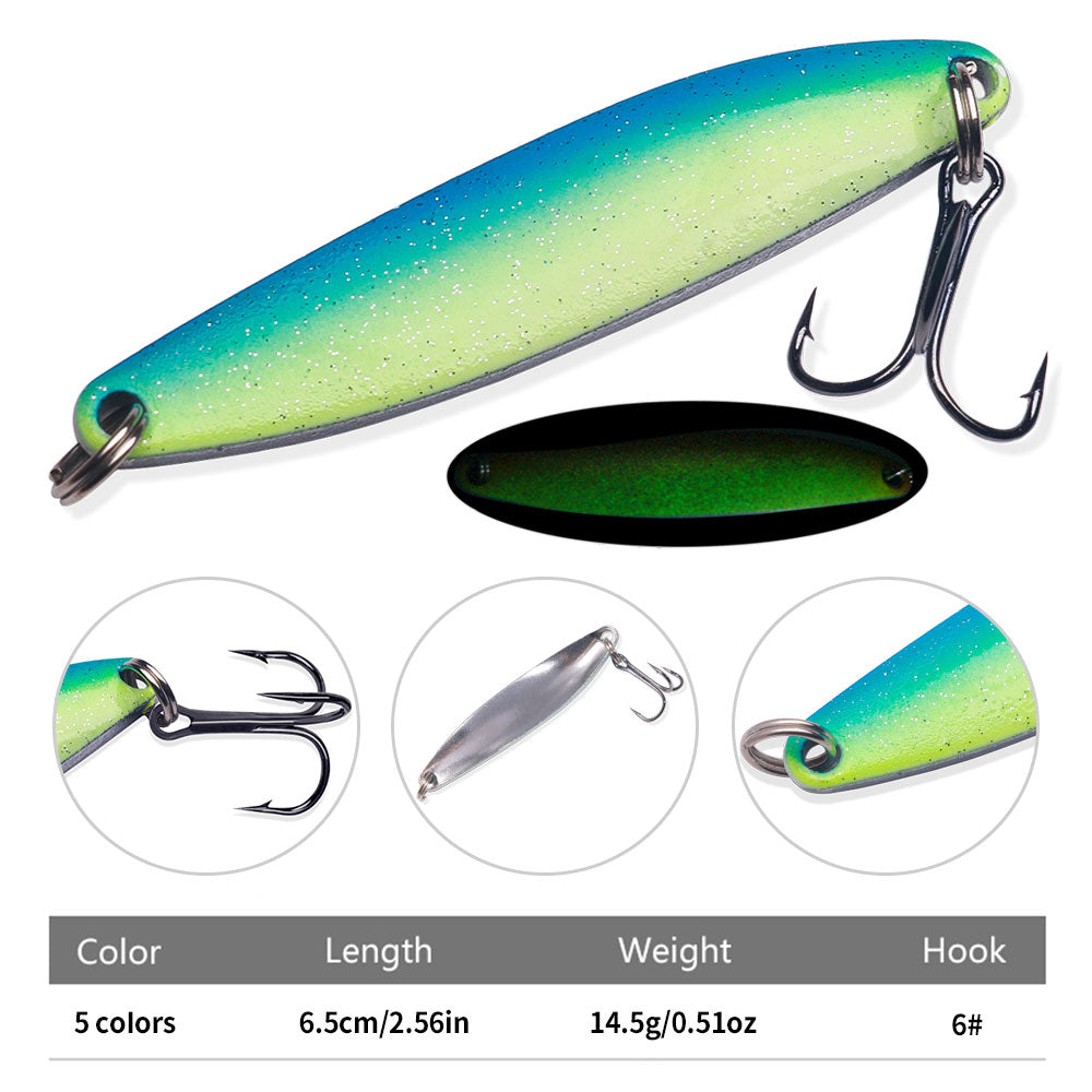 6.5CM 13G Spoon Metal Soon Lure