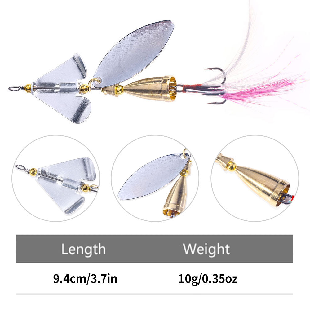 9.2CM 10.6G Metal Spinner Bait Lure