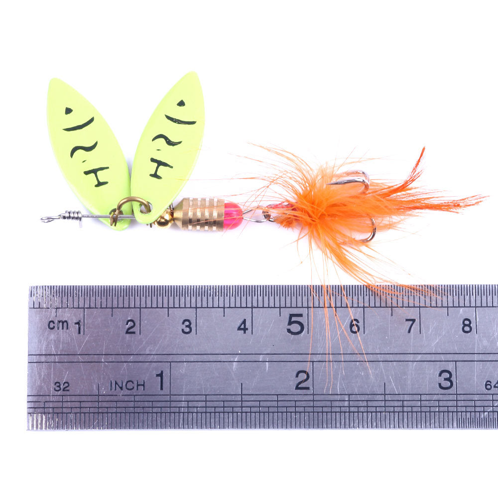 Metal Spinner Baits with Feather Tail
