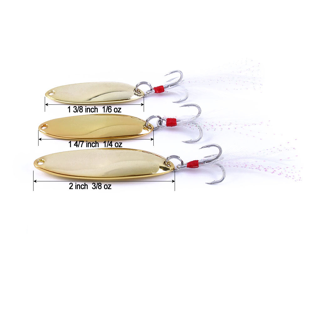 Leech Metal Spinnerbaits Spoon Lure