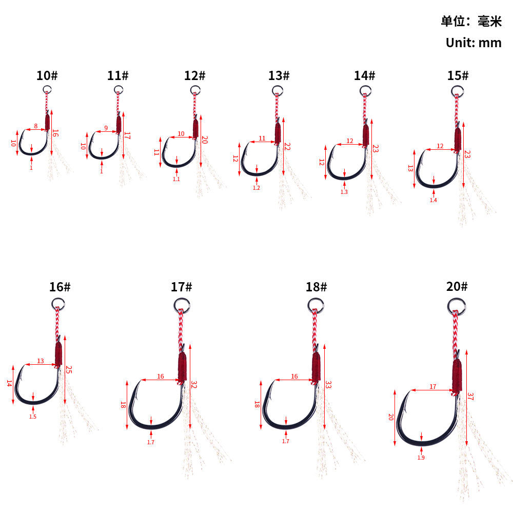 Fishing Assist Hooks Slow Fast Jigs