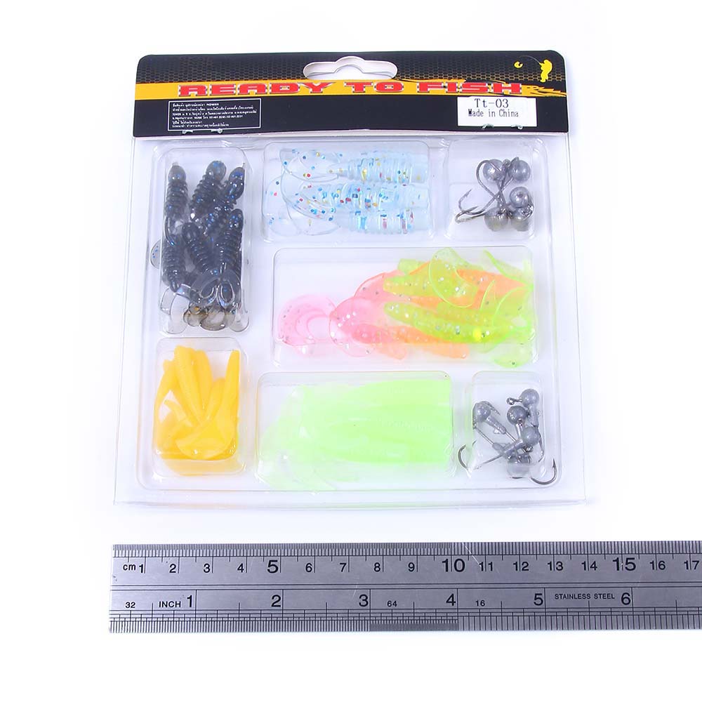 Fishing Lures Kit Soft Plastic Lures Set