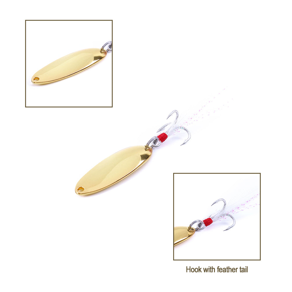 Leech Metal Spinnerbaits Spoon Lure