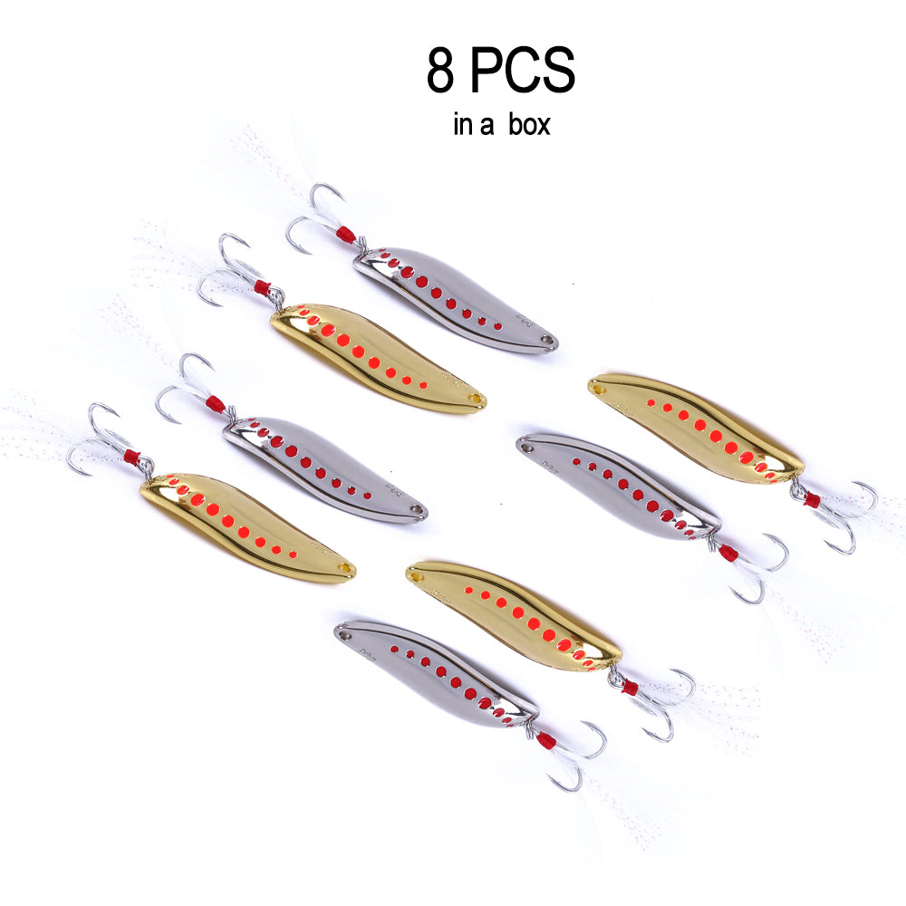 Leech Metal Spinnerbaits Spoon Lure