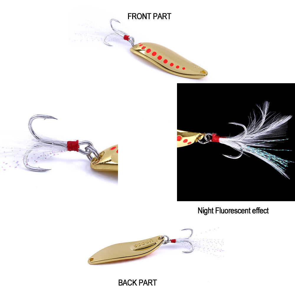 Leech Metal Spinnerbaits Spoon Lure