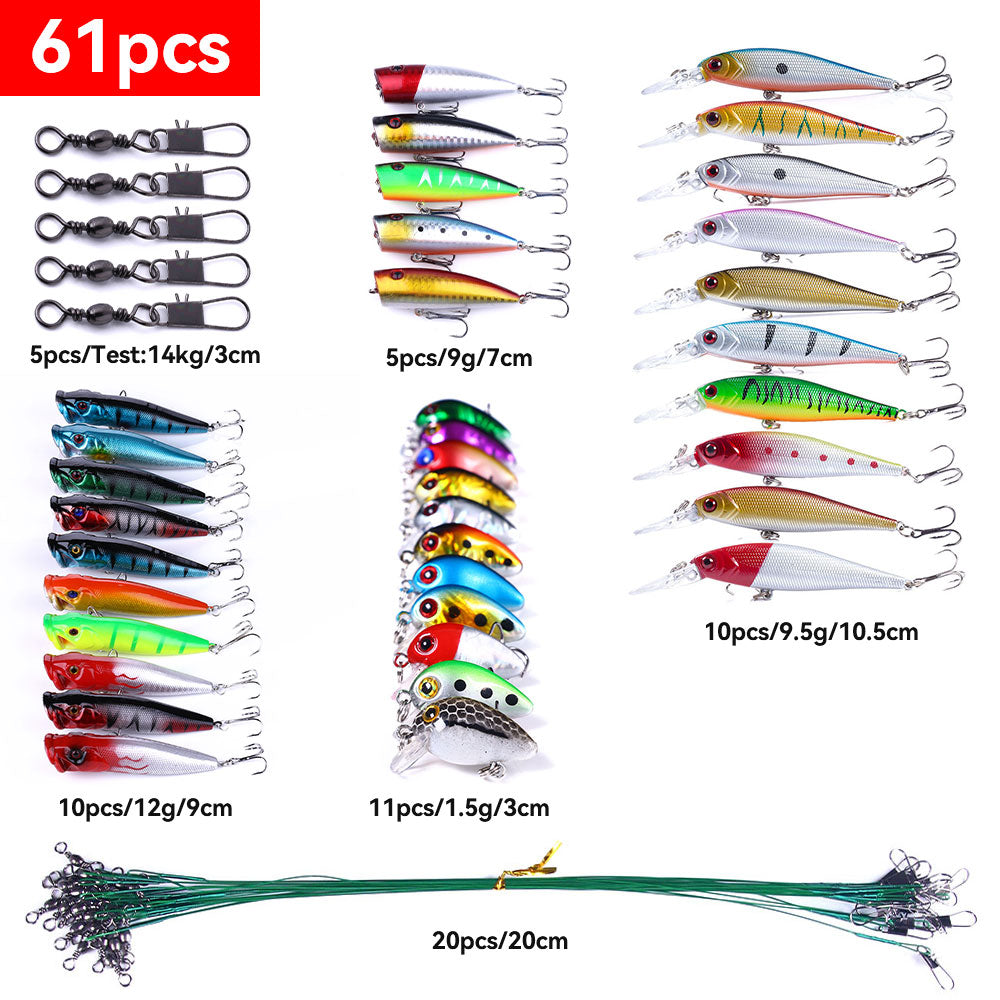 Fishing Lure Sets Minnow Crankbait Spoon Group