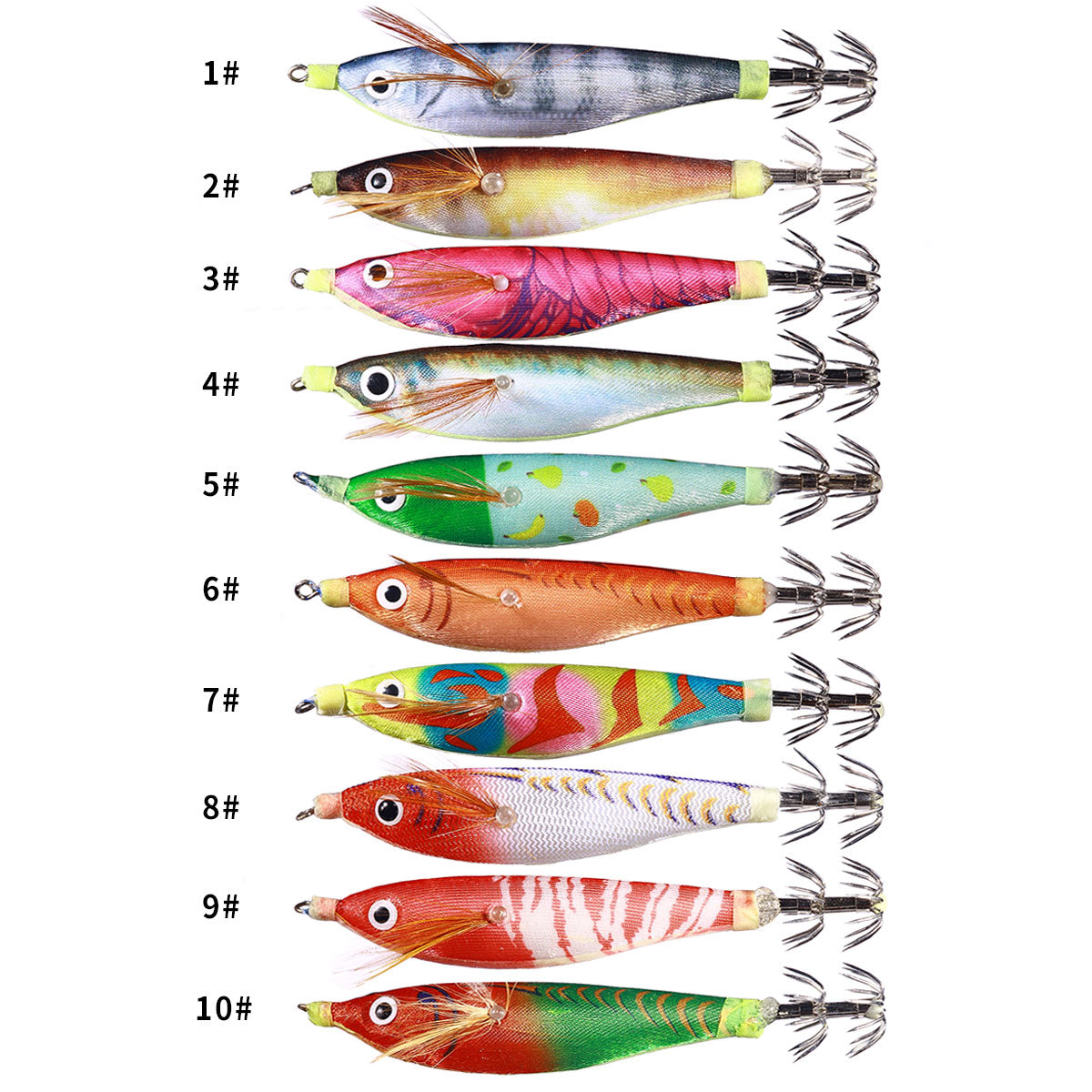 10CM 9.6G Luminous Squid Jig