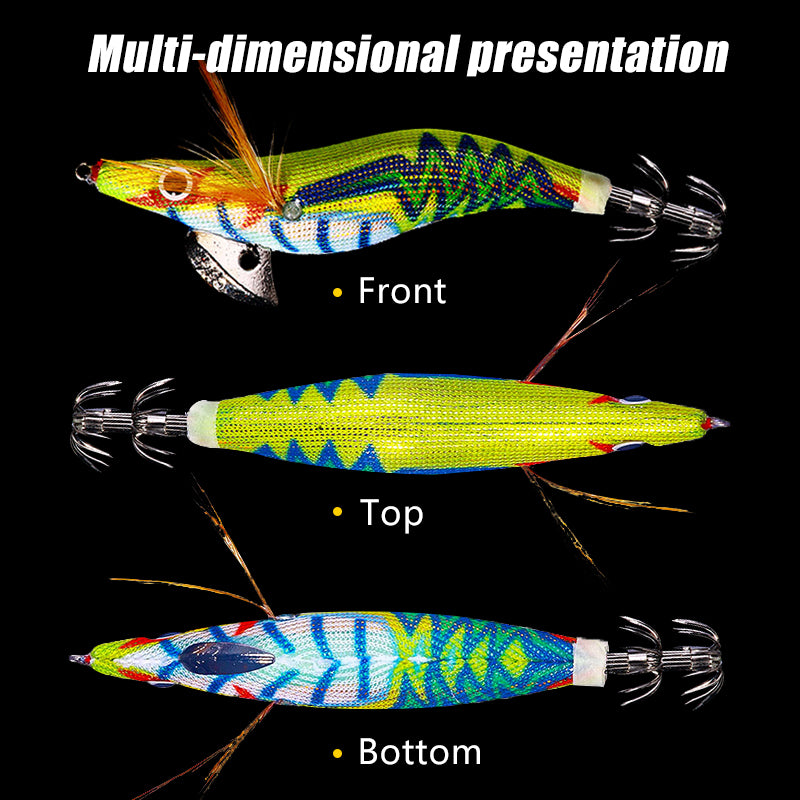10.5CM 12.2G Luminous Squid Jigs 2.5#