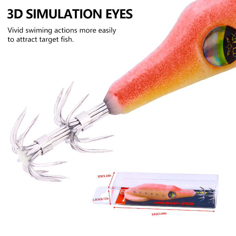 9.4CM 6G New Type PVC Squid Jigs