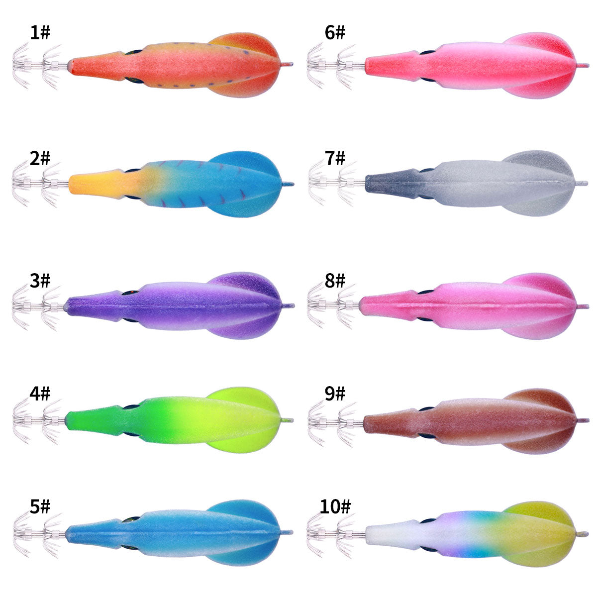 9.4CM 6G New Type PVC Squid Jigs
