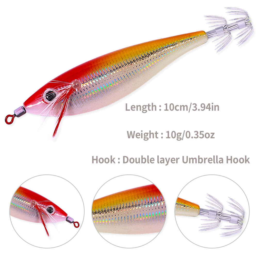 10CM 10G Luminous Squid Jig SJ043
