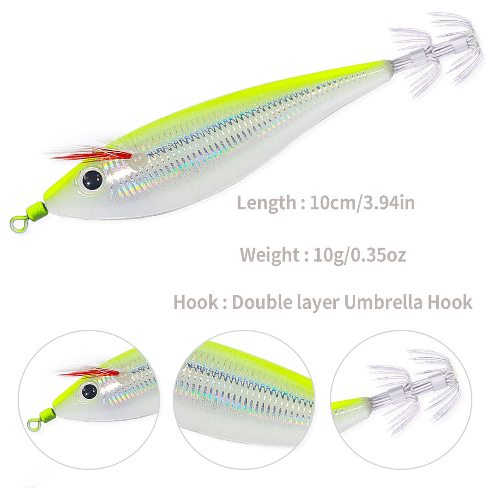 10CM 10G Luminous Squid Jig SJ043