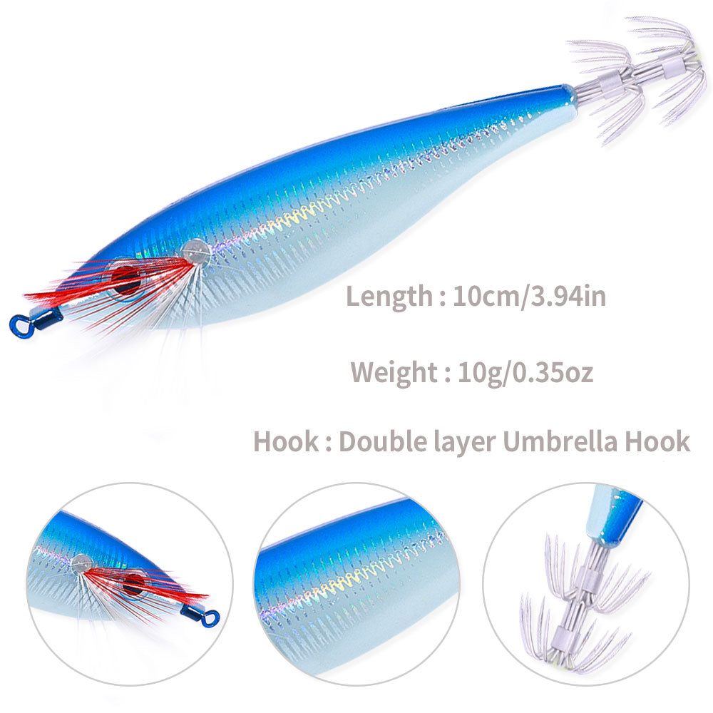 10CM 10G Luminous Squid Jig SJ043