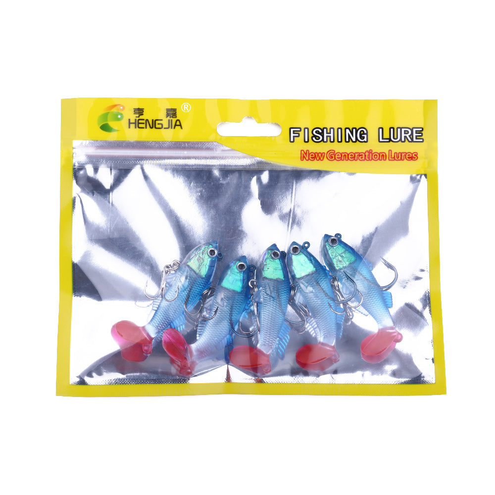 6CM 8G Pre-Rigged Jig Head Soft Swimbait