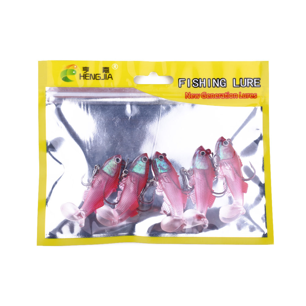 6CM 8G Pre-Rigged Jig Head Soft Swimbait
