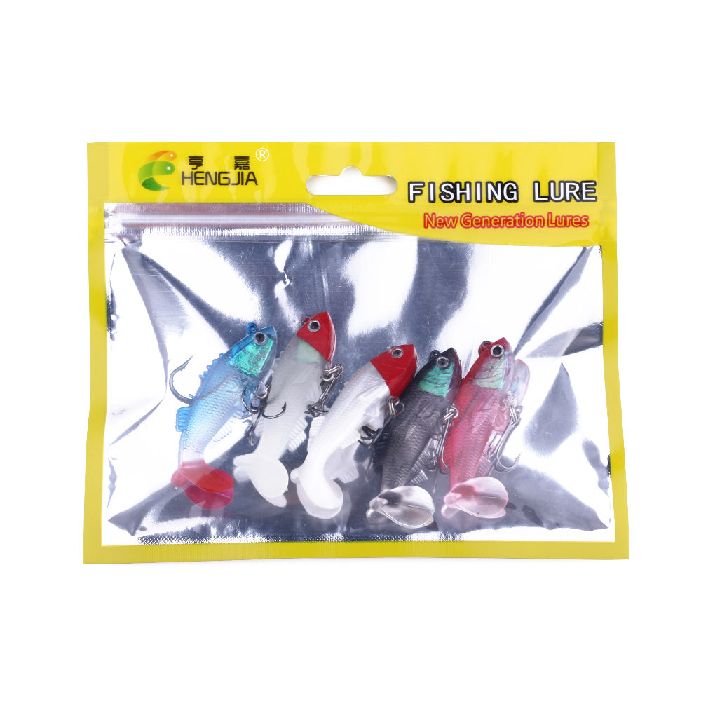 6CM 8G Pre-Rigged Jig Head Soft Swimbait