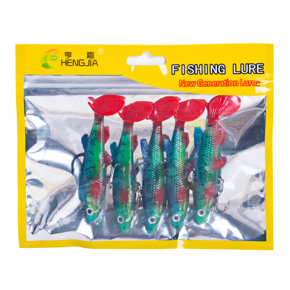 8CM 14G Pre-Rigged Jig Head Soft Swimbait