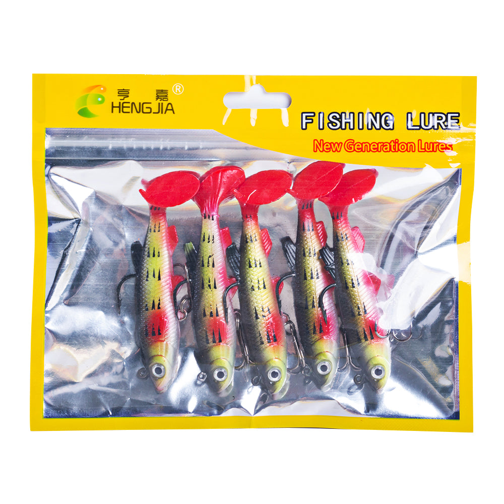 8CM 14G Pre-Rigged Jig Head Soft Swimbait