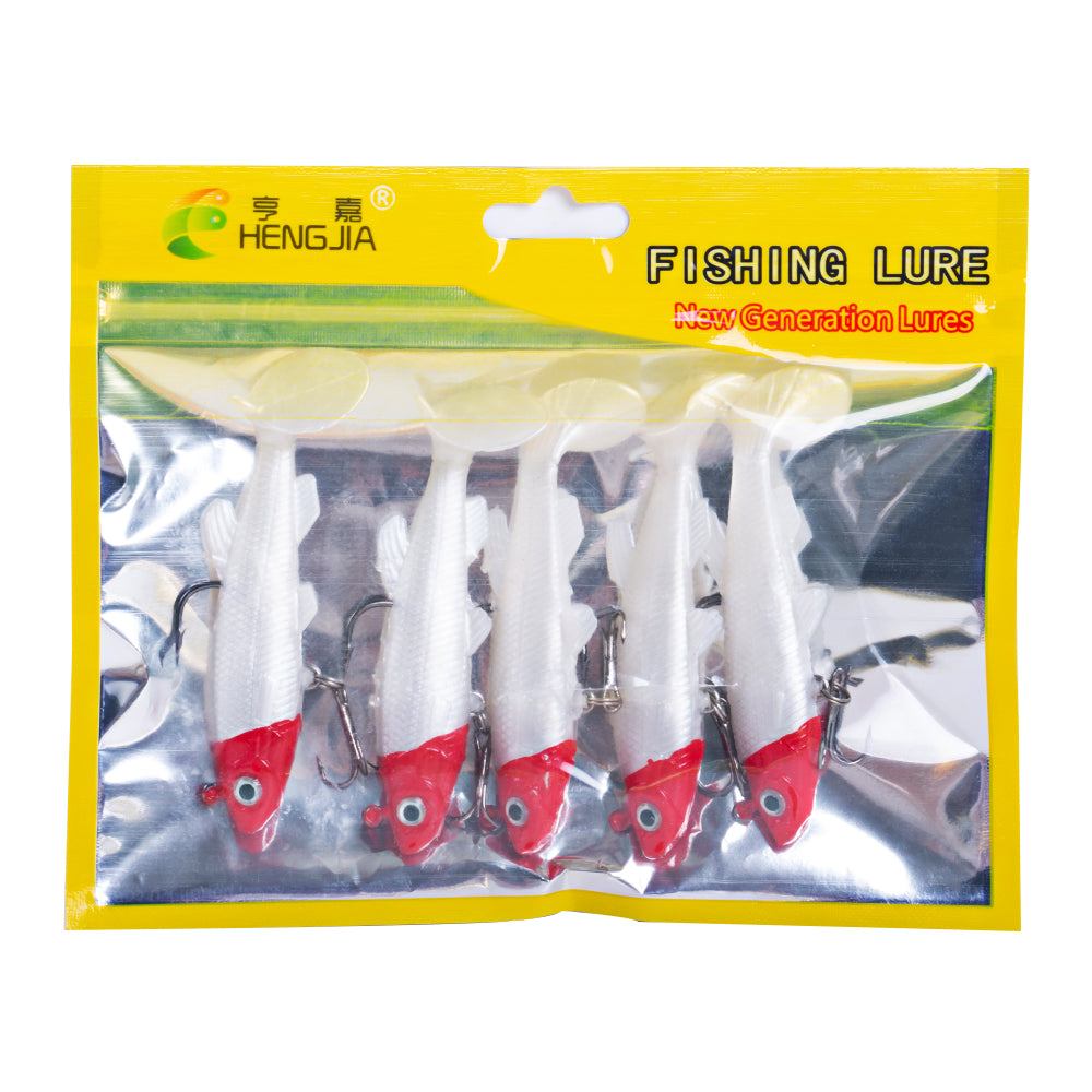 8CM 14G Pre-Rigged Jig Head Soft Swimbait