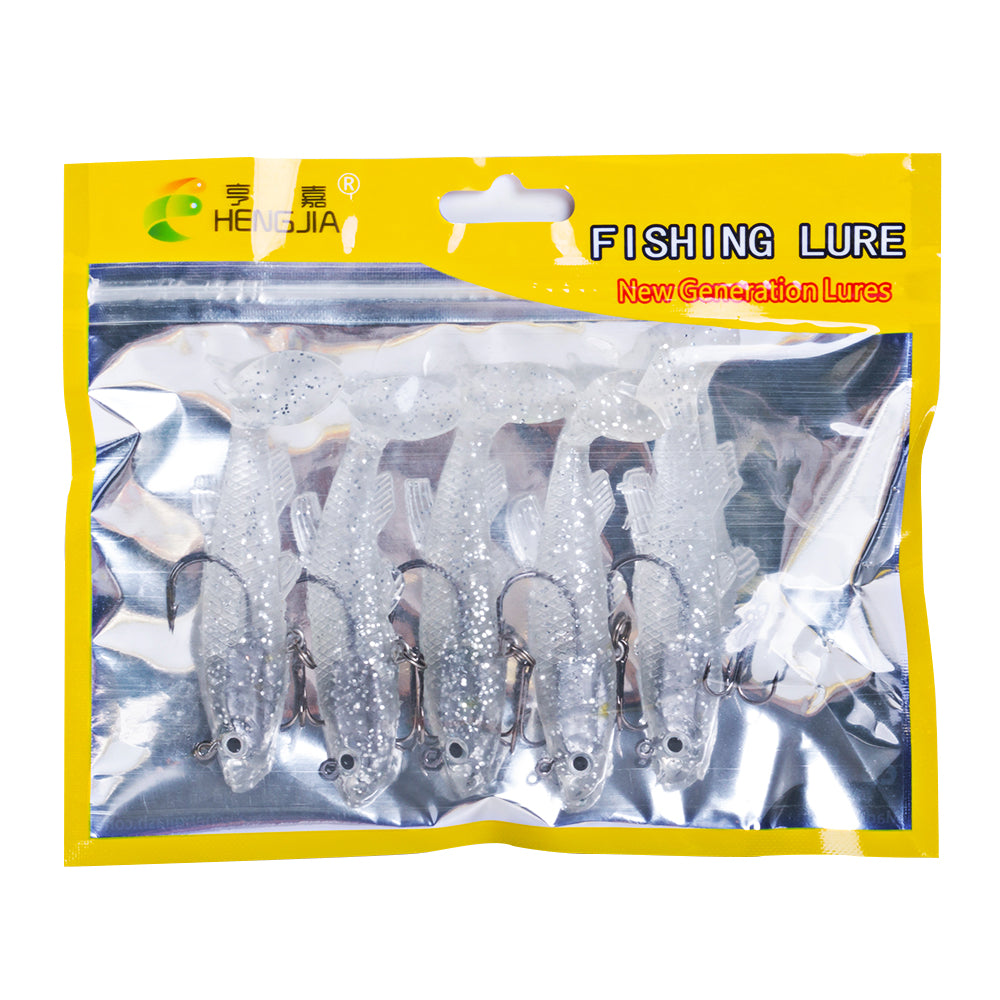 8CM 14G Pre-Rigged Jig Head Soft Swimbait