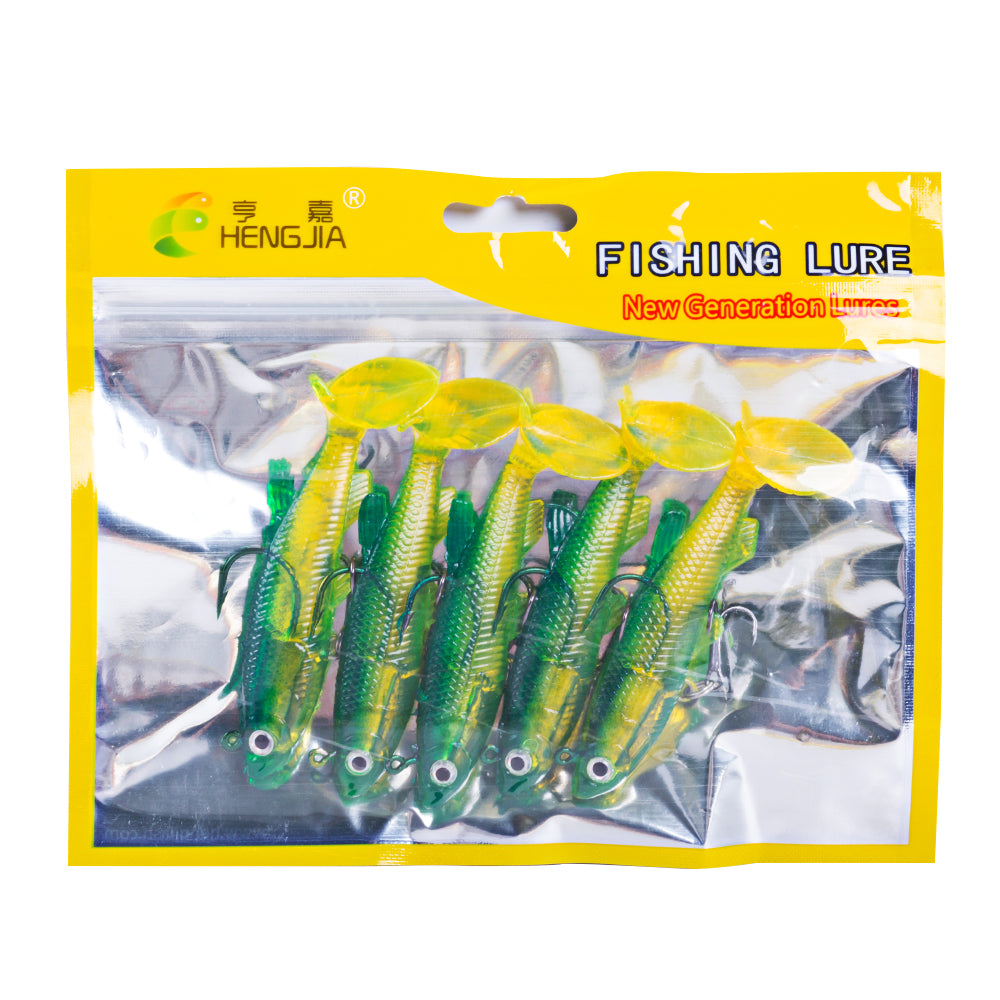 8CM 14G Pre-Rigged Jig Head Soft Swimbait