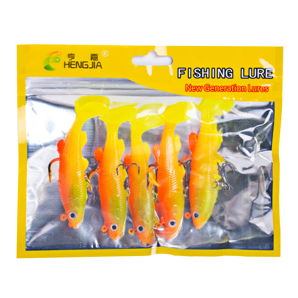 8CM 14G Pre-Rigged Jig Head Soft Swimbait