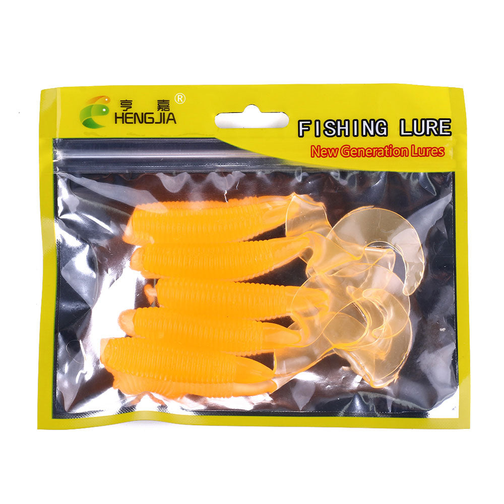 Soft Worm Plastic Lures Kit Bass Fishing