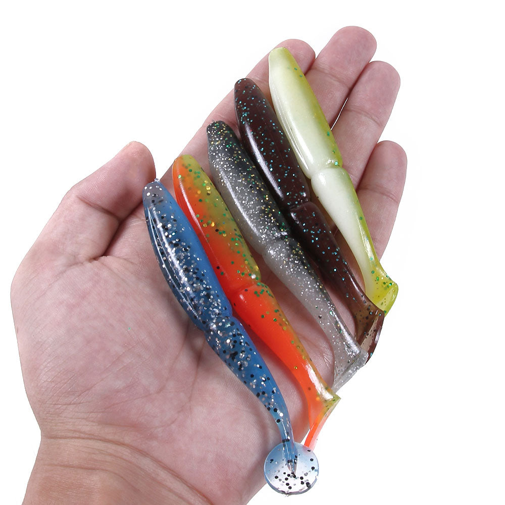 3 15/16in 9/26oz Wobblers Soft Lures 5pcs