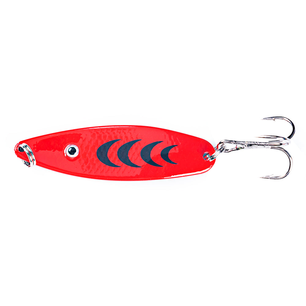 1.96'' 0.23oz Metal Spoon Lures with Black Shape