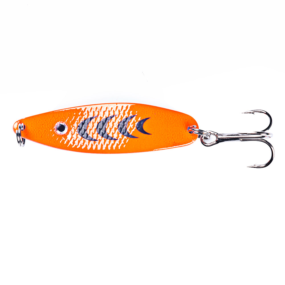 1.96'' 0.23oz Metal Spoon Lures with Black Shape