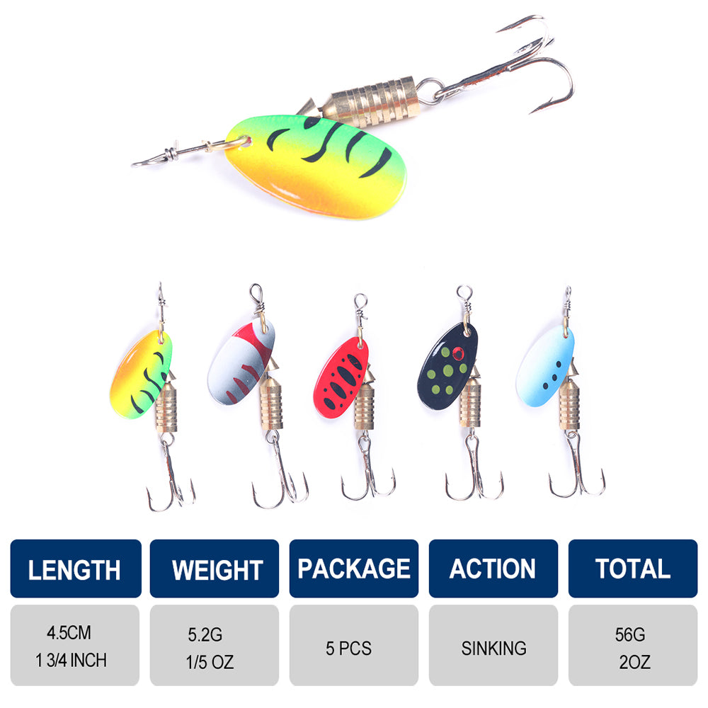 Spinner Lure Metal Spoon Bait