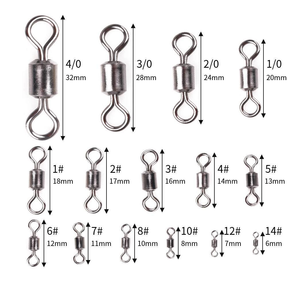 Ball Bearing Swivels Connector High Strength Stainless Steel Solid Welded Rings