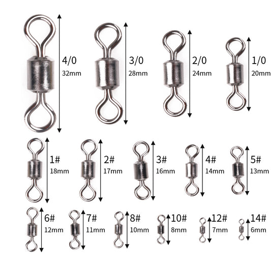 Ball Bearing Swivels Connector High Strength Stainless Steel Solid Welded Rings