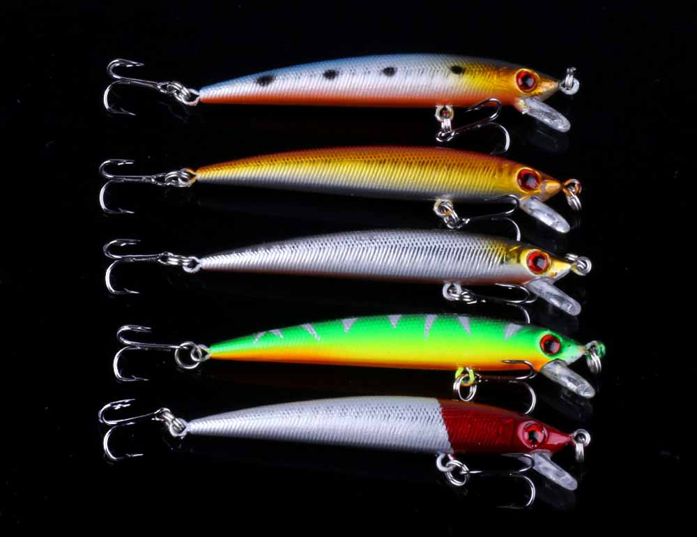 56pc/lot-Mixed-Fishing-Lure-Set-Minnow-Lure-Crank-Baits-Hooks-HENGJIA