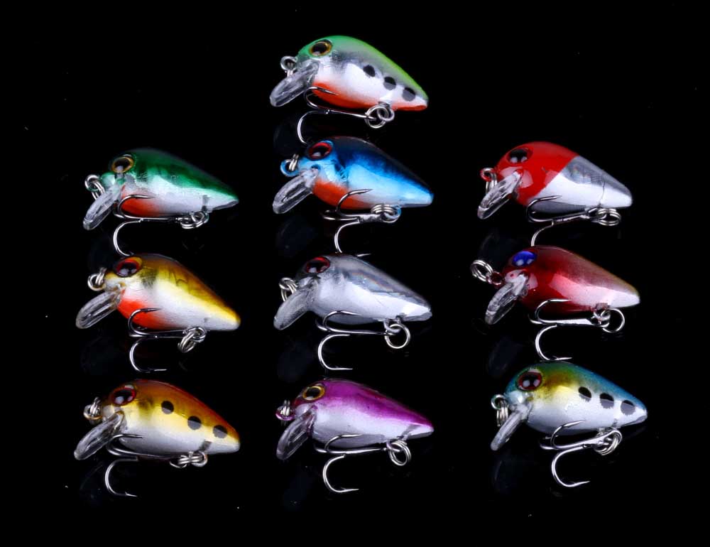 56pc/lot-Mixed-Fishing-Lure-Set-Minnow-Lure-Crank-Baits-Hooks-HENGJIA