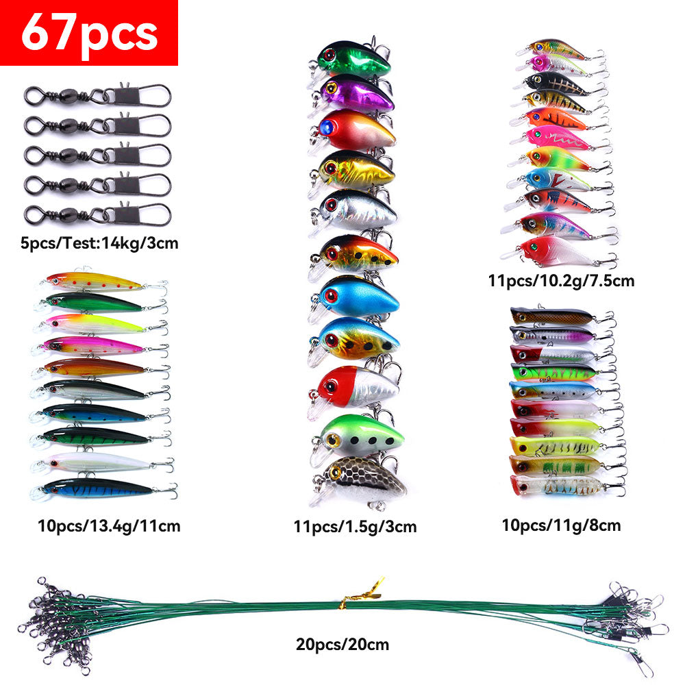 Fishing Lure Sets Minnow Crankbait Spoon Group