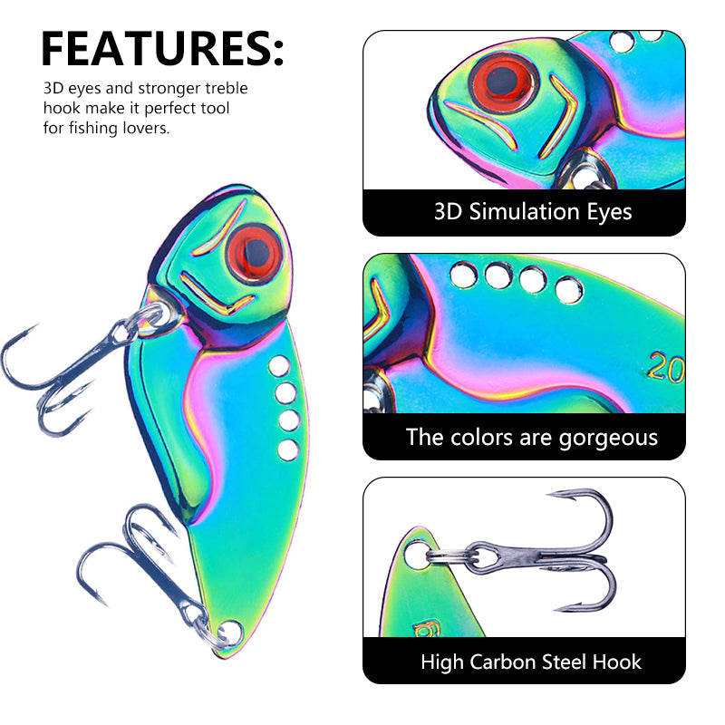 3G 5G 7G 10G 15G 20G VIB Colorful Metal Baits