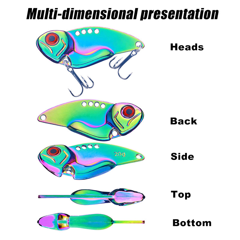 3G 5G 7G 10G 15G 20G VIB Colorful Metal Baits