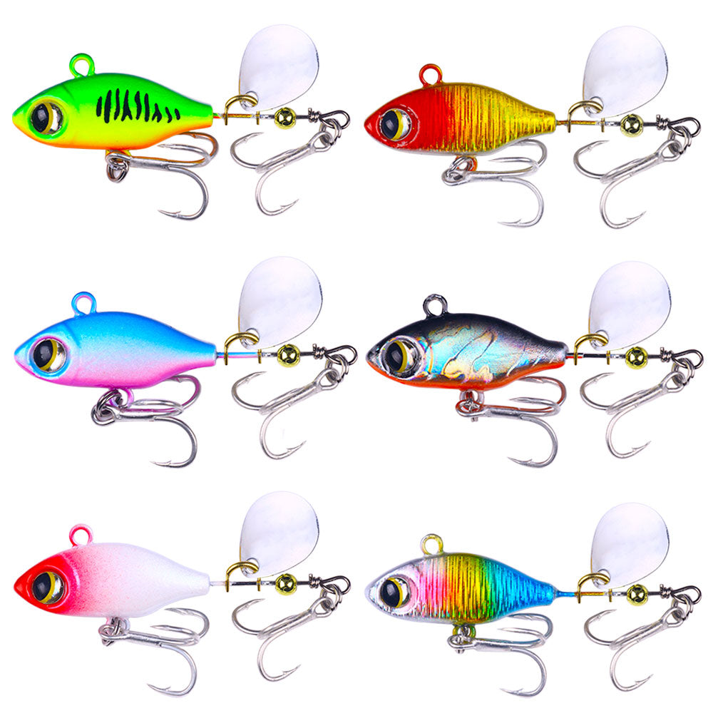 7G 10G 14G Metal VIB Rotating Lure
