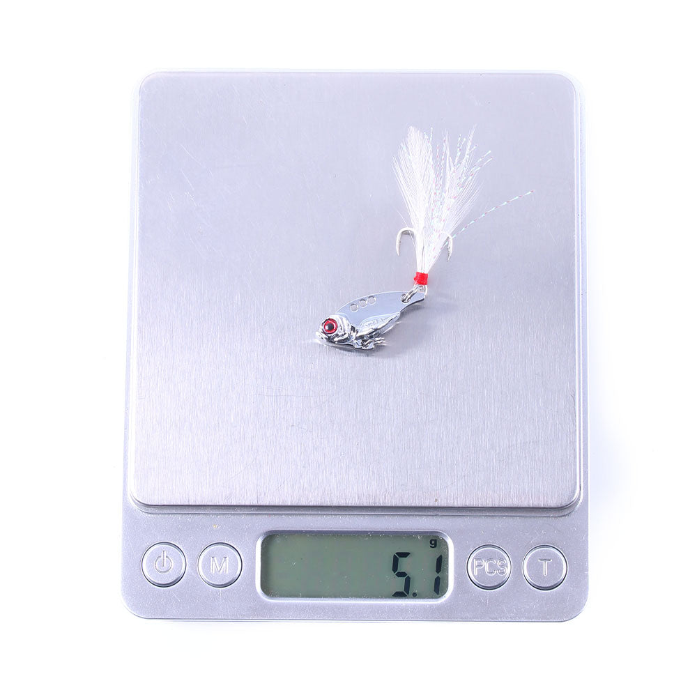 2 3/4in 2/3oz Metal VIB Lure with Feather