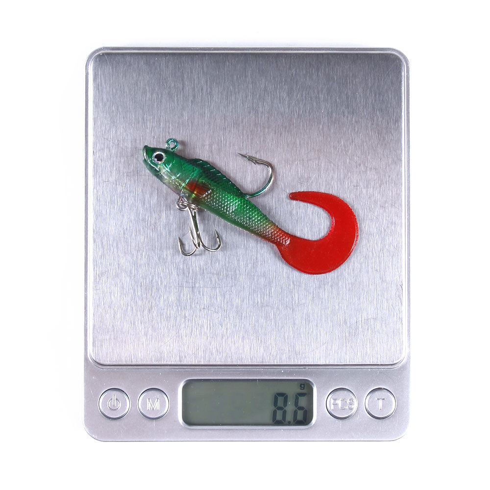 7CM 9G Soft Pre-Rigged Jig Paddle Tail Swimbaits Lure