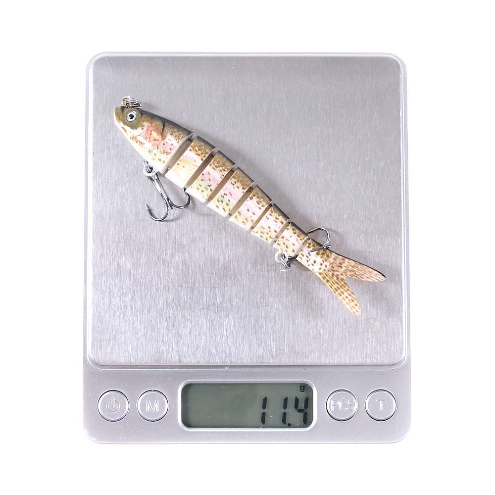 10CM 11.4G 8-Sectons Jointed Swimbait Lure