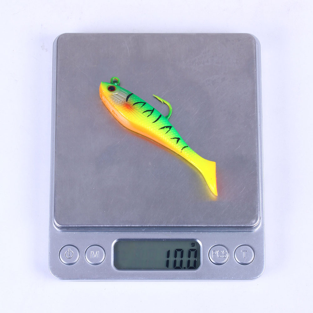 3 1/7in 1/3oz Soft Lure Silicone Lead Fish